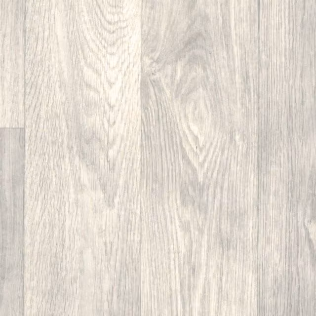 IVC White Wood Effect Anti Slip Vinyl Flooring Sheet, Thickness: 0.2 cm, W: 400 cm x L: 700 cm
