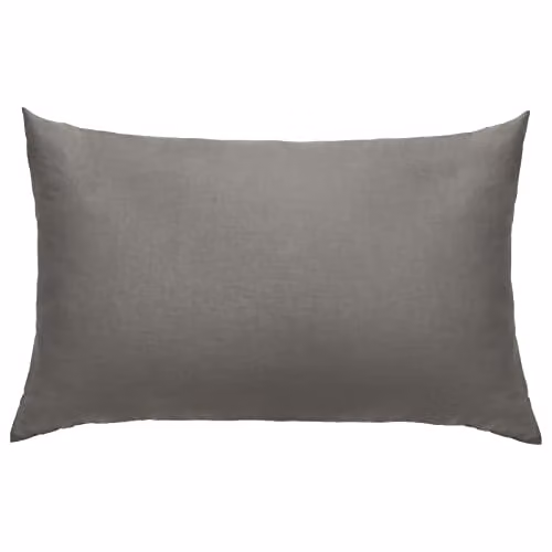 Highams 2 Pack Grey 200 Thread Count 100% Cotton Housewife Pillowcases with Envelope Closure, W: 50 cm x H: 75 cm