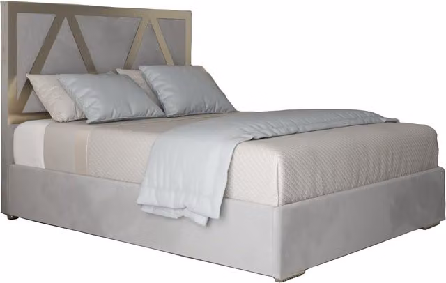 KDMD Belgrave Upholstered Soft Velvet Metal Designer Bed Frame in Grey, Size: Super King (200 x 200 cm)