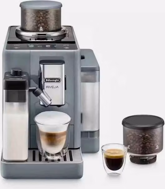 DeLonghi Rivelia Bean to Cup Automatic Coffee Machine with Touch Display in Grey