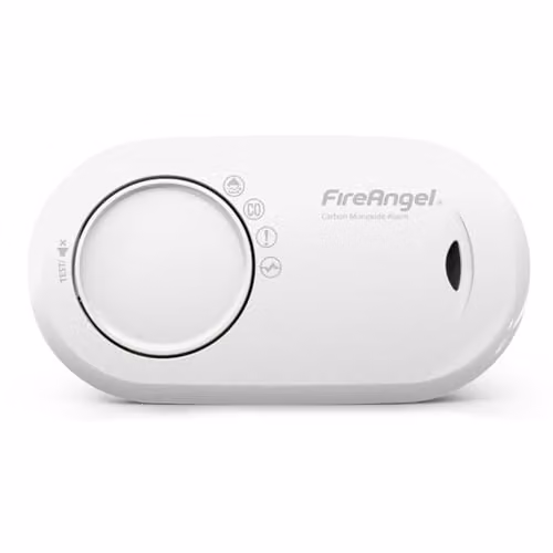 FireAngel FA3820 Portable Carbon Monoxide Detector in White with 10 Year Battery