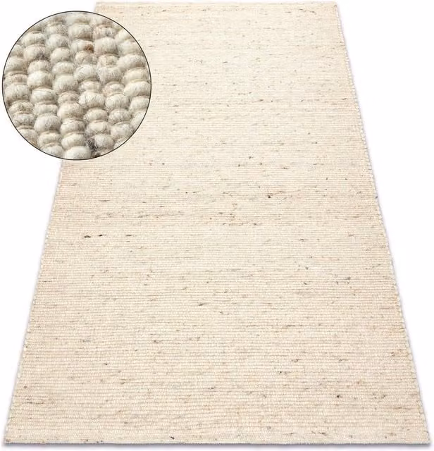 RugsX Nepal Woven Wool Rug in Beige, W/D: 160 x 220 cm