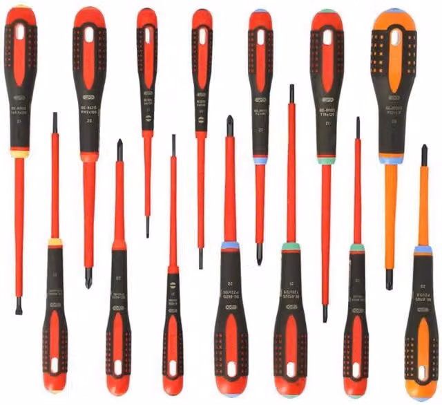 Bahco BE-9872 ERGO 14 Piece Red Screwdriver Set