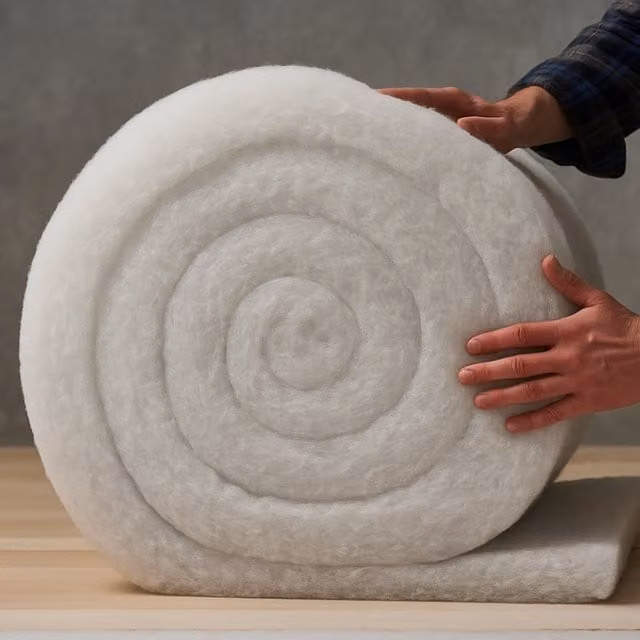 Opulent Home Eco Friendly Energy Saving Loft Insulation Roll, White, Width: 37 cm, Length: 10 m, Thickness: 11 cm