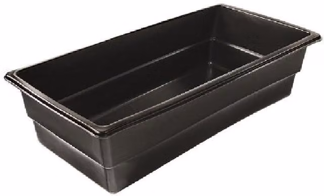 Primrose Heavy Duty Rectangular Plastic Reservoir in Black