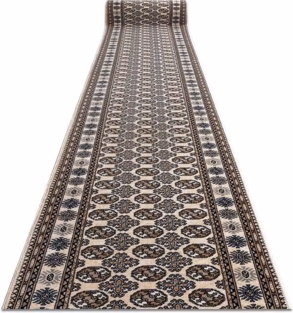 RugsX Vintage Boho Wool Square Rug in Beige, W/D: 100 x 100 cm