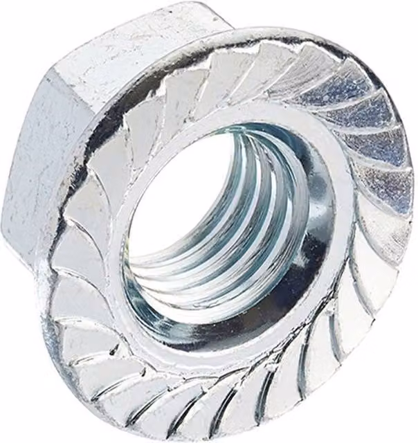 Unifix Class 6 Serrated Flange Nuts M6 x 1.00 in Silver