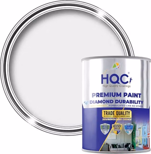 HQC PAINTS Masonry Touch Up Dispersion Paint in Grey, 2.5 l