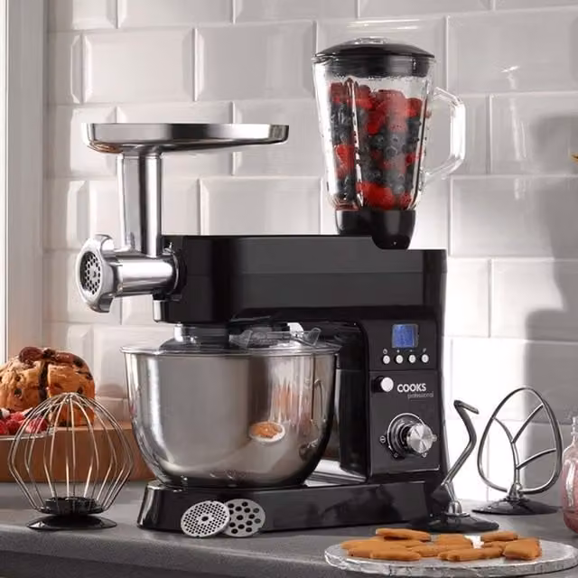 Cooks Professional 1200W Multi Function Stand Mixer MK5 in Black