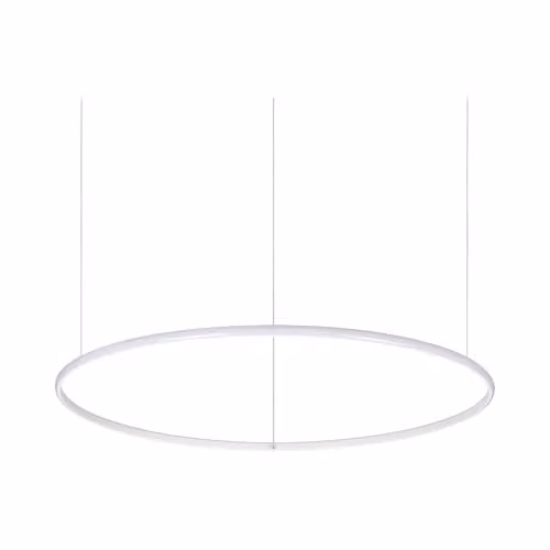 Netlighting Hulahoop LED Round Suspended Pendant Light, White, 3000K