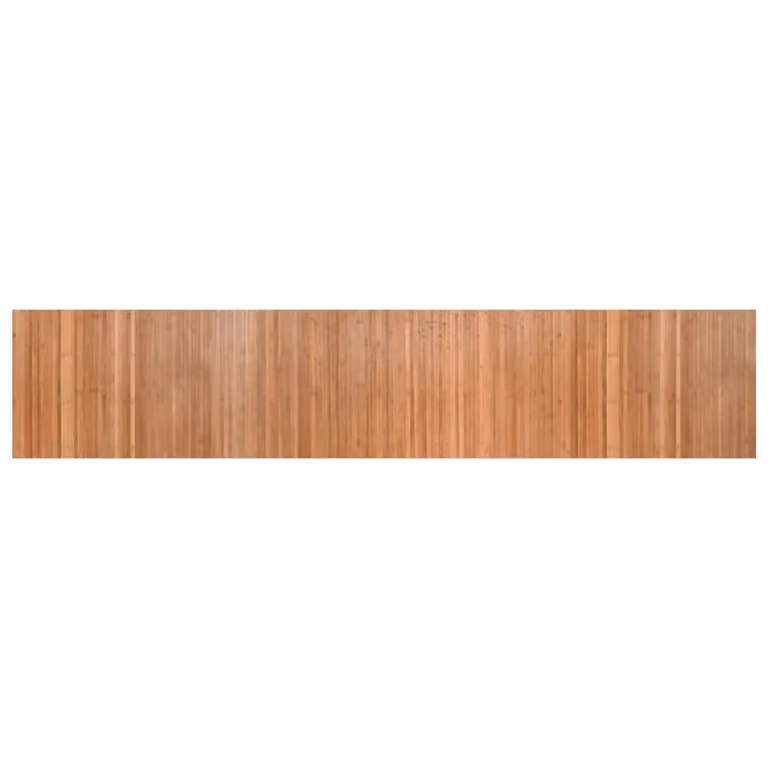 Berkfield Home Rectangular Bamboo Rug in Brown, W: 60 cm, L: 300 cm