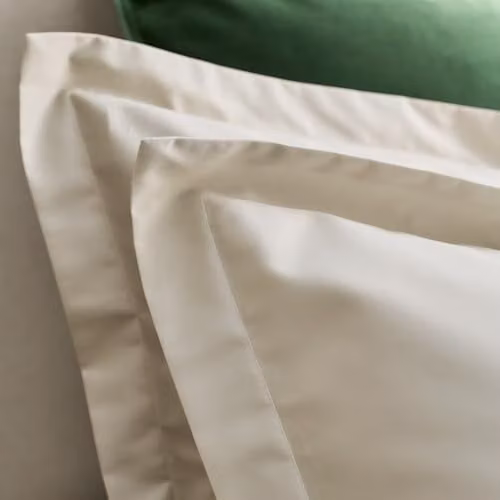 Christy 400TC Mako Satin Cotton Pillowcases, 2 Pack, Beige