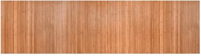 Berkfield Home Rectangular Nature Bamboo Rug in Brown, W: 80 cm, L: 300 cm