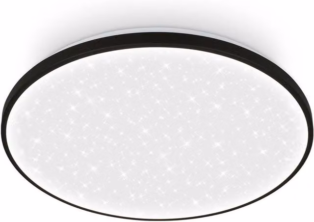 Briloner Black LED Ceiling Light with Star Effect and 3-Step Dimming