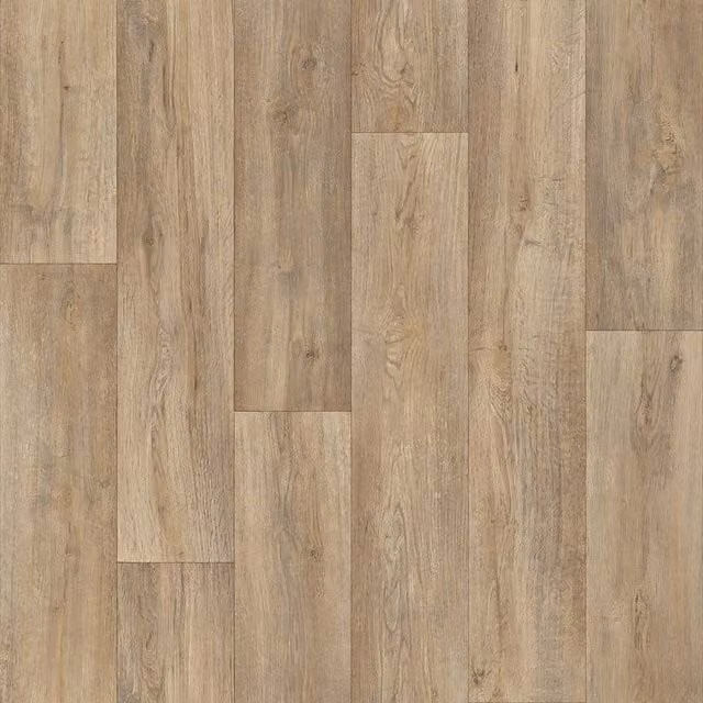 Vinyl Flooring UK Light Brown Wood Effect Vinyl Flooring Sheet, 2mm Thick