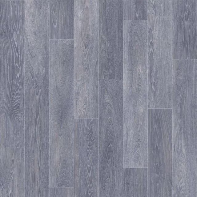 Sirius Grey Wood Effect Vinyl Flooring Sheet with 2.6mm Textile Backing, W: 400 cm, D: 300 cm