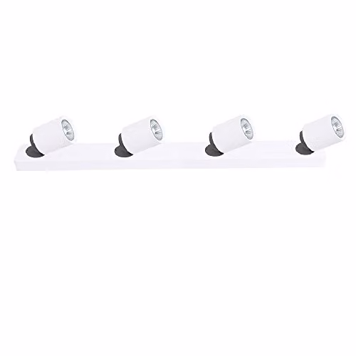 Italux Lucien Modern 4 Light Surface Mounted Spotlights in White with GU10 Shades