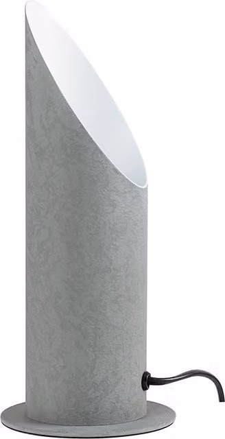 ValueLights Grey Cement Stone Effect Metal Floor Standing Uplighter Wall Wash Lamp