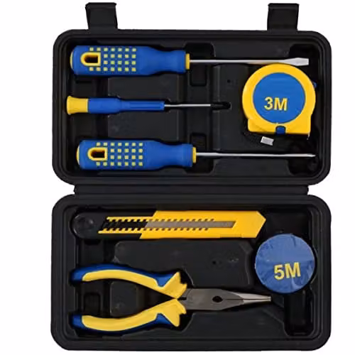 UMKYTOYS 8 Piece Toolkit Set in Multicolour and Grey