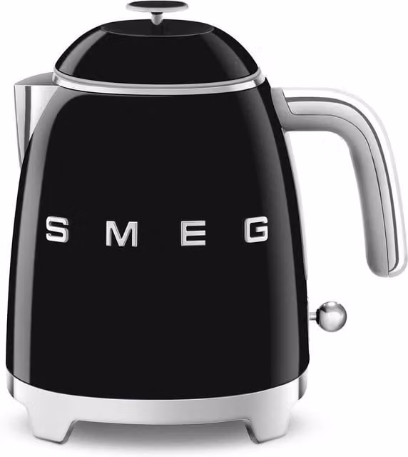 Smeg KLF05 Retro 50s Style Small Mini Kettle, 0.8l, Black