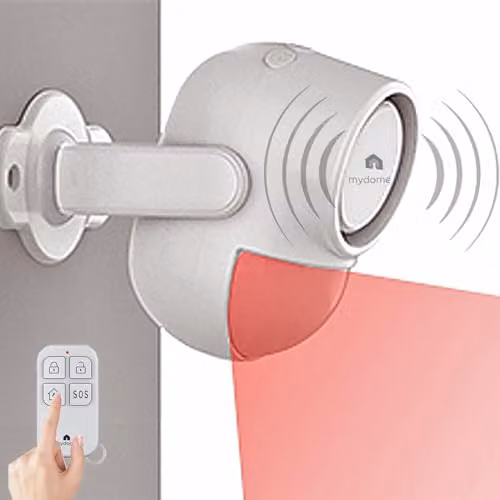 Mydome Battery Operated Motion Sensor Alarm in White