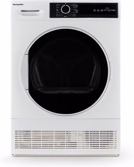 Montpellier MTDC8SDW White 8kg Condenser Tumble Dryer - B Energy Rating