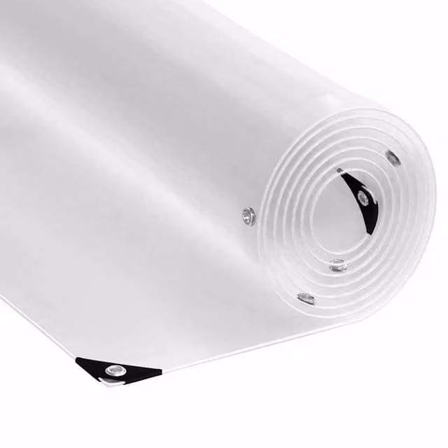 Berkfield Home Transparent PVC Plant Cover with Eyelets for Winter Protection, 1 x 4 m