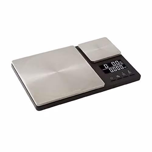KitchenAid Dual Platform Digital Kitchen Scales in Black with Stainless Steel Finish
