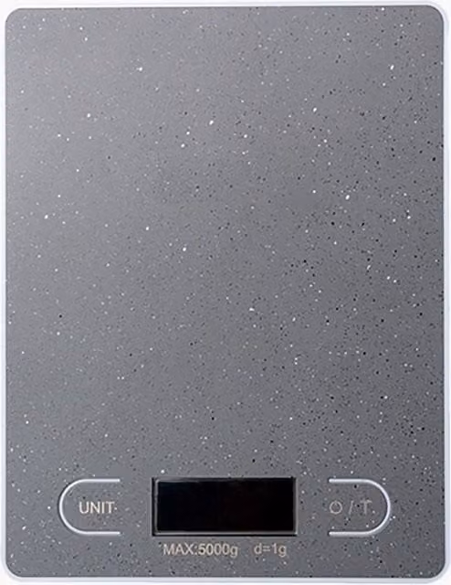 Durastone Professional Digital Kitchen Scales in Grey Speckled Mid Grey with LCD Display