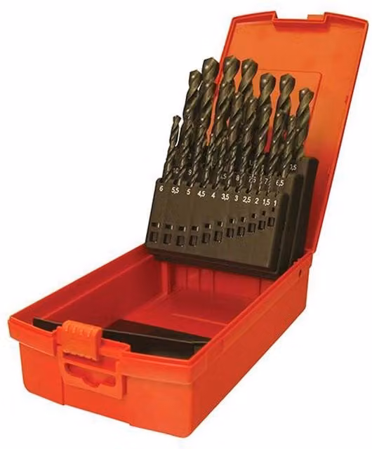 Dormer A190 No.206 Metric HSS Drill Set of 29, 1.0-13.0 x 0.5mm, Grey