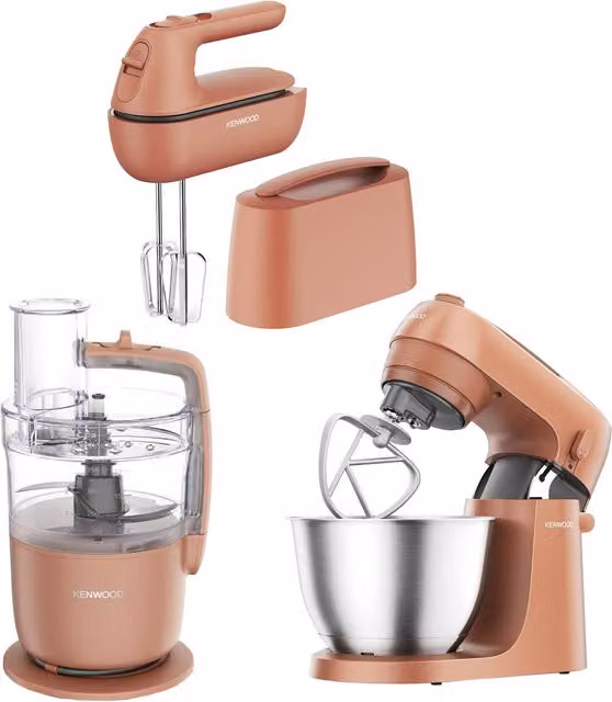 Kenwood Food Processor, Stand and Hand Mixer in Red